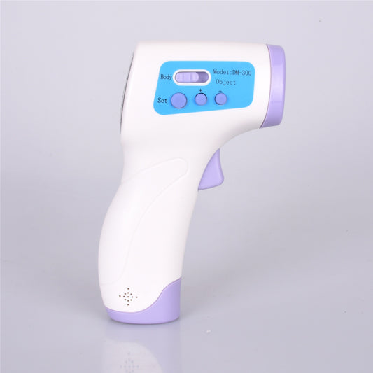 Infrared forehead thermometer LCD display showing temperature reading